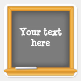 Mini Chalkboard Classroom Vierkante Sticker