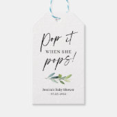 Mini Champagne Bottle Gift Label Cadeaulabel (Voorkant)