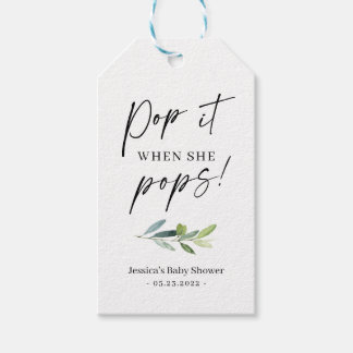 Mini Champagne Bottle Gift Label Cadeaulabel