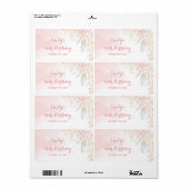 Mini champagne-etiket op fles confetti verjaardag etiket (Full Sheet)