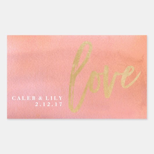 Mini Champagne flesetiket, bruiloft flesetiket Rechthoekige Sticker (Voorkant)