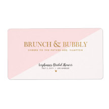 Mini Champagne Label Brunch & Bubbly Vrijgezellenf