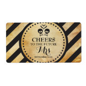 Mini Champagne Label Gothic Shower Favor (Voorkant)