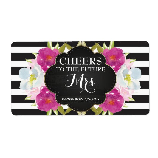 Mini Champagne Label Vrijgezellenfeest Favor (Voorkant)