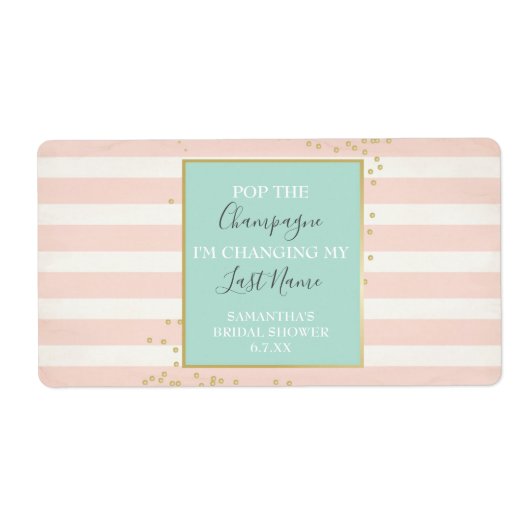 Mini Champagne Label Vrijgezellenfeest Favor (Voorkant)