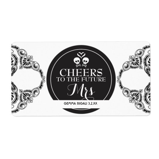 Mini Champagne Label Vrijgezellenfeest Favor (Voorkant)