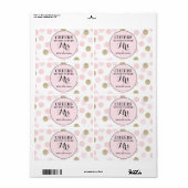 Mini Champagne Label Vrijgezellenfeest Favor (Full Sheet)