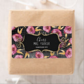 Mini Champagne Label Vrijgezellenfeest Favor Flora (Insitu)