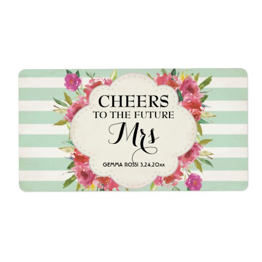 Mini Champagne Label Vrijgezellenfeest Favor - gro (Voorkant)