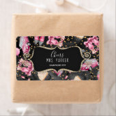 Mini Champagne Label Vrijgezellenfeest Favor Retro (Insitu)