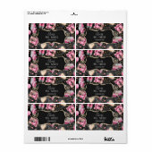 Mini Champagne Label Vrijgezellenfeest Favor Retro (Full Sheet)