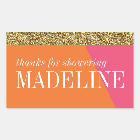 Mini Champagne, mini wijnlabel, vrijgezellenfeest Rechthoekige Sticker (Voorkant)