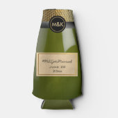 Mini Champagne Wedding Bottle Cooler (Voorkant)
