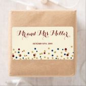 Mini champagne wijnfles label confetti bruiloft (Insitu)