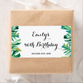 Mini champagneflesetiket botanisch tropisch etiket (Insitu)