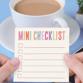 Mini Checklist Kleurrijk Post-it® Notes