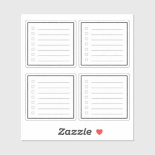 Mini Checklist Planner Sticker