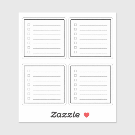 Mini Checklist Planner Sticker (Vel)