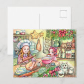 Mini Chef in de keuken Briefkaart (Voorkant / Achterkant)