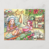 Mini Chef in de keuken Briefkaart (Voorkant)