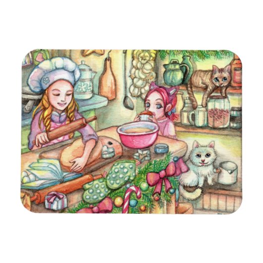 Mini Chef in de keuken Magneet (Horizontaal)