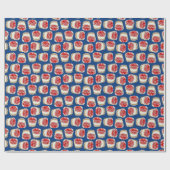 Mini Cherry Cheesecakes - Blauw inpakpapier (Vlak)