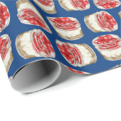 Mini Cherry Cheesecakes - Blauw inpakpapier (Rol Hoek)