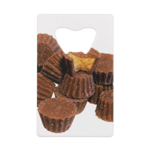 Mini Chocolade en Peanut-behandelingen Creditkaart Flessenopener