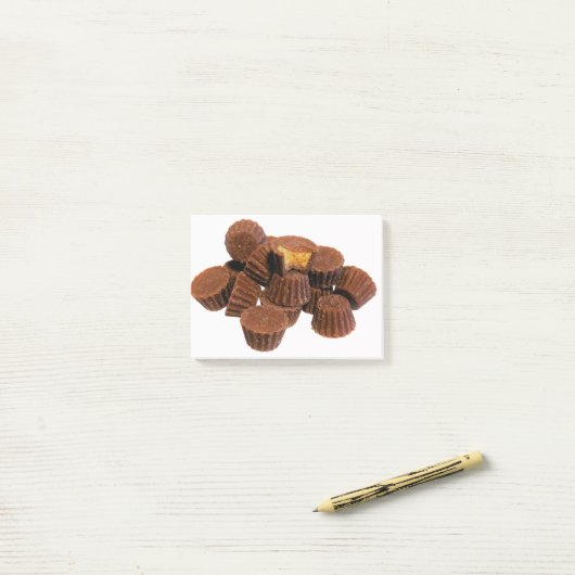 Mini Chocolade en Peanut-behandelingen Post-it® Notes (Op bureau)