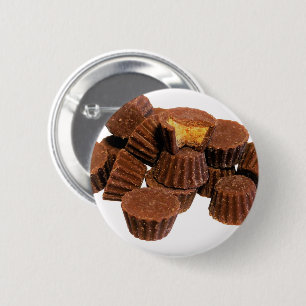 Mini Chocolade en Peanut-behandelingen Ronde Button 5,7 Cm