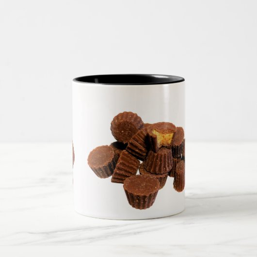 Mini Chocolade en Peanut-behandelingen Tweekleurige Koffiemok (Center)