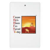 Mini Christ acroniem Klembord (Achterkant)