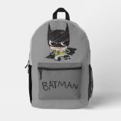 Mini Classic Batman Sketch Bedrukte Rugzak (Voorkant)
