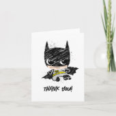 Mini Classic Batman Sketch Birthday - Hartelijk da Bedankkaart (Voorkant)