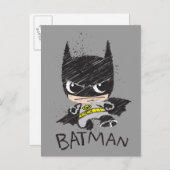 Mini Classic Batman Sketch Briefkaart (Voorkant / Achterkant)