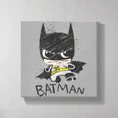 Mini Classic Batman Sketch Canvas Afdruk (Voorkant)