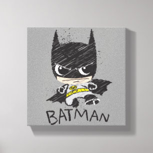 Mini Classic Batman Sketch Canvas Afdruk