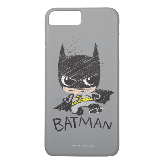 Mini Classic Batman Sketch Case-Mate iPhone Case (Achterkant)