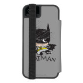 Mini Classic Batman Sketch Incipio iPhone Portemonnee Hoesje (Agenda Achterkant)