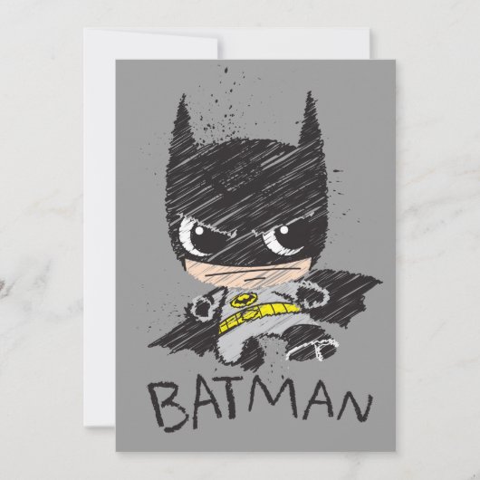 Mini Classic Batman Sketch Kaart (Voorkant)