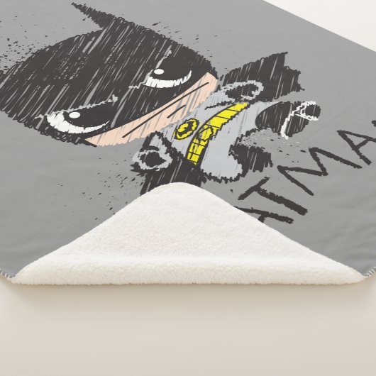 Mini Classic Batman Sketch Sherpa Deken (3/4)