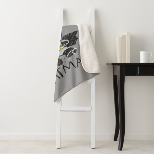 Mini Classic Batman Sketch Sherpa Deken (In situ)