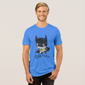 Mini Classic Batman Sketch Tri-Blend Shirt (Voorkant volledig)