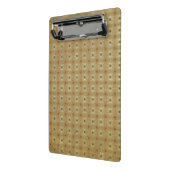 Mini Clipboard, Acorn Brown Boho Grunge Pattern Klembord (Angled2)