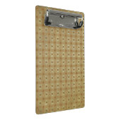 Mini Clipboard, Acorn Brown Boho Grunge Pattern Mini Klembord (Schuin)