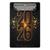 Mini Clipboard-Happy New Year 2026  Mini Klembord (Voorkant)