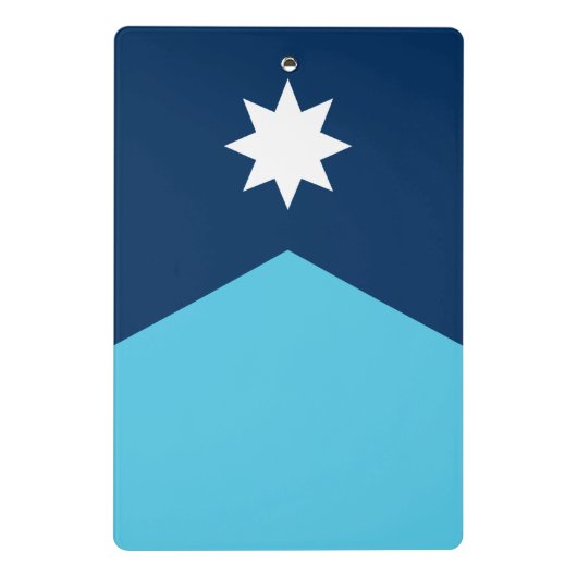 Mini clipboard with flag of Minnesota, USA Klembord (Achterkant)