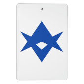 Mini clipboard with flag of Toyota City, Japan Klembord (Achterkant)
