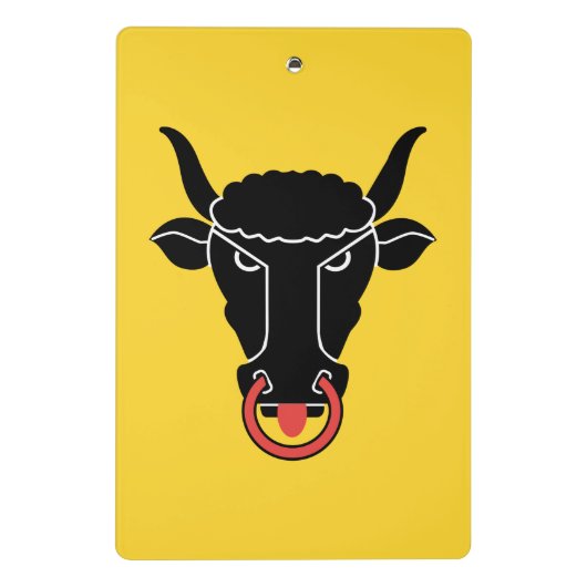 Mini clipboard with flag of Uri, Switzerland Mini Klembord (Achterkant)
