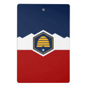 Mini clipboard with new flag of Utah, USA Mini Klembord (Achterkant)